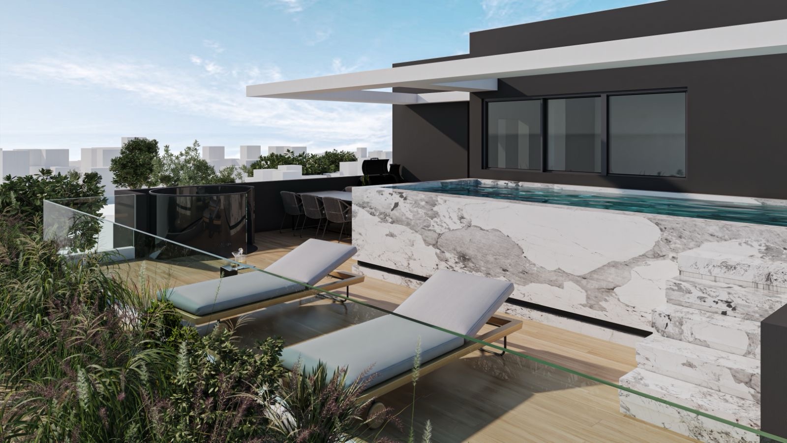 ΚΟΡΥΔΑΛΛΟΣ ΜΙΑΟΥΛΗ 10  -ΜΕΖΟΝΕΤΑ 150 ΤΜ ΣΤΟΝ 7ο-8ο ΟΡΟΦΟ ΜΕ ΠΙΣΙΝΑ - ΠΩΛΗΘΗΚΕ